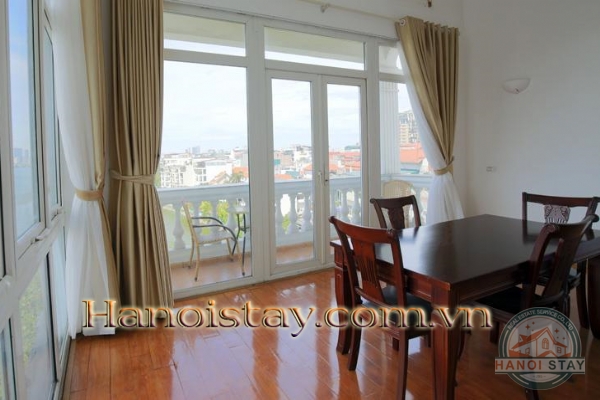 *Spacious Lake View 03 Bedroom Apartment For rent in Xuan Dieu str, Tay Ho* 21