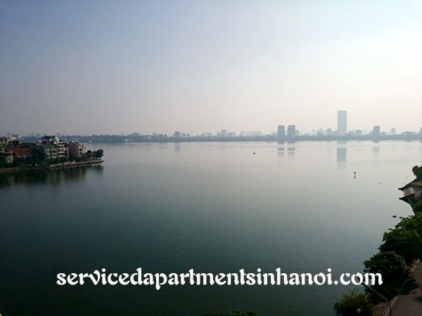 Spacious lake view serviced apartment for rent in Quang An, Tay Ho 2
