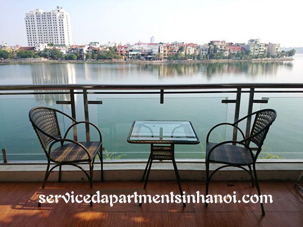 Spacious lake view serviced apartment for rent in Quang An, Tay Ho 3