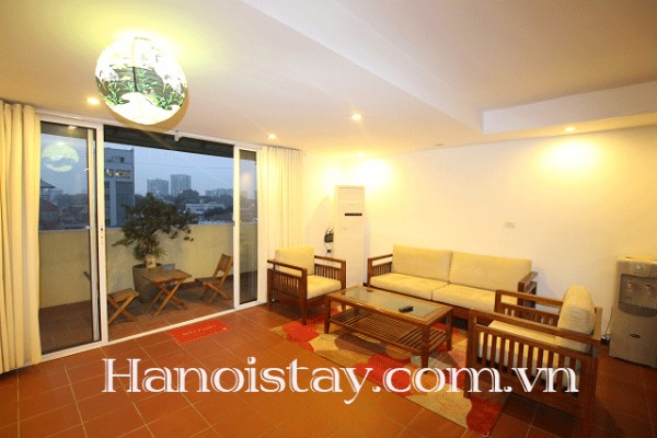 Spacious One bedroom Apartment with Lovely Balcony Rental near Thong Nhat park, Hai Ba Trung 2