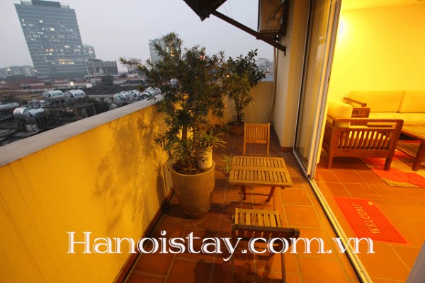 Spacious One bedroom Apartment with Lovely Balcony Rental near Thong Nhat park, Hai Ba Trung 3