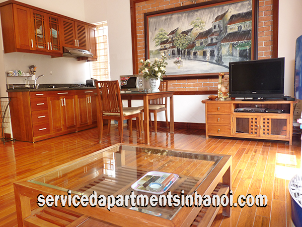 Spacious Serviced Apartment Rental in Kim Ma str, Ba Dinh 3