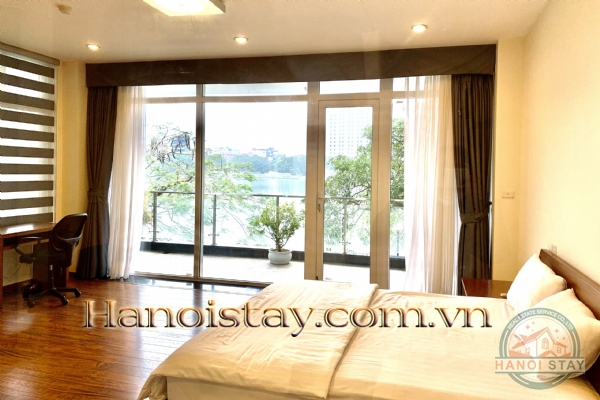 Spacious Three Bedroom Apartment Rental In Quang An Str, Tay Ho, Panorama Lake View 4