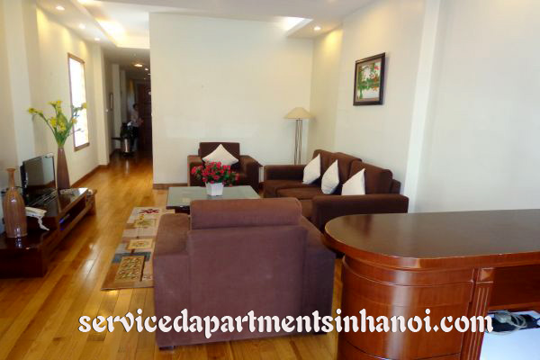 Spacious two bedroom serviced apartment for rent in Hoan Kiem, full services. 2