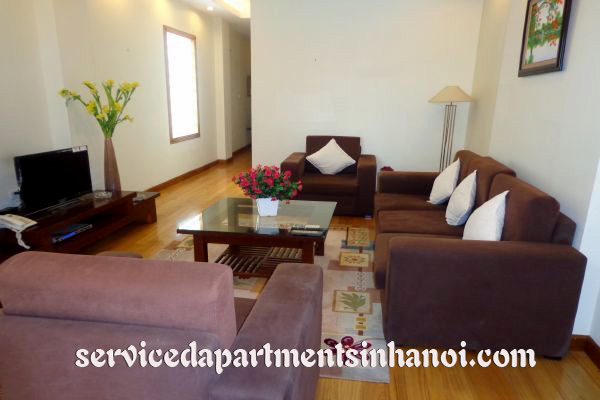 Spacious two bedroom serviced apartment for rent in Hoan Kiem, full services. 4