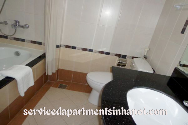Spacious two bedroom serviced apartment for rent in Hoan Kiem, full services. 8