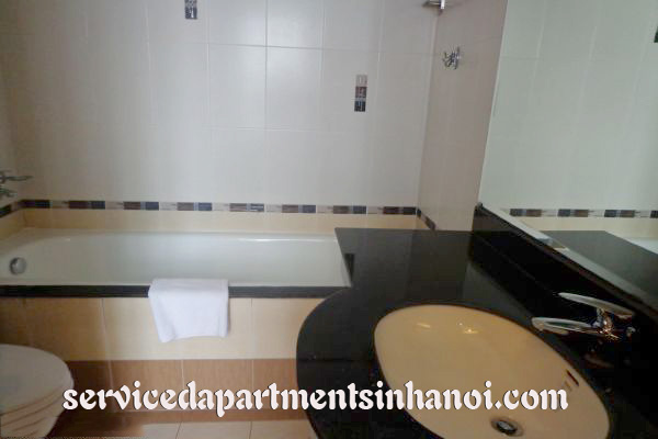 Spacious two bedroom serviced apartment for rent in Hoan Kiem, full services. 9