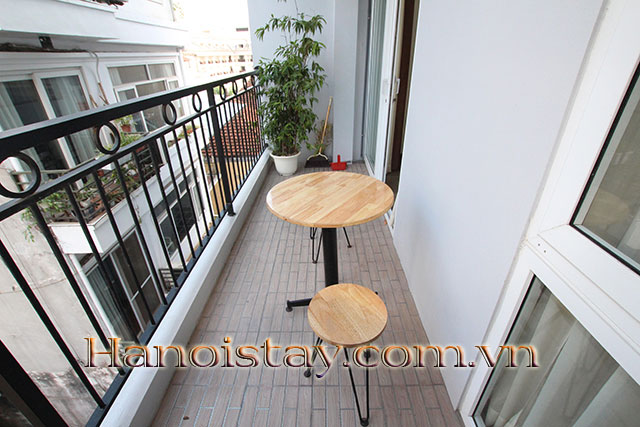 Spacious two bedroom serviced apartment for rent in Tay Ho at high level 12