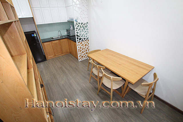 Spacious two bedroom serviced apartment for rent in Tay Ho at high level 2