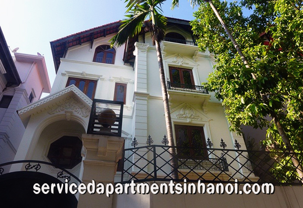 Spacious Villa for rent in To Ngoc Van street, Tay Ho Big Courtyard 1