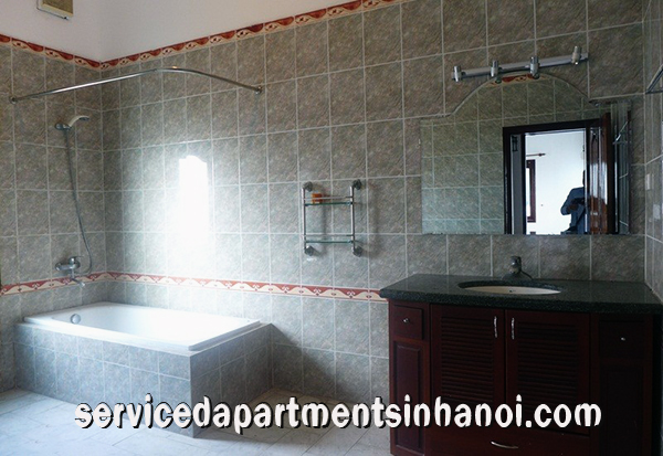 Spacious Villa for rent in To Ngoc Van street, Tay Ho Big Courtyard 14