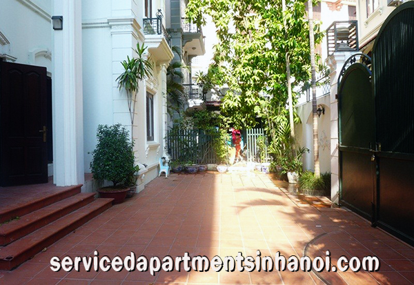 Spacious Villa for rent in To Ngoc Van street, Tay Ho Big Courtyard 2