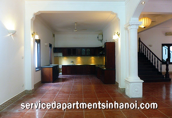 Spacious Villa for rent in To Ngoc Van street, Tay Ho Big Courtyard 5