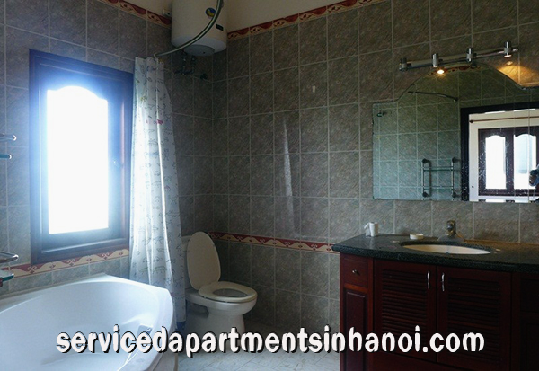 Spacious Villa for rent in To Ngoc Van street, Tay Ho Big Courtyard 8