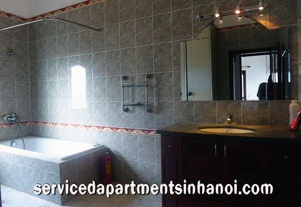 Spacious Villa for rent in To Ngoc Van street, Tay Ho Big Courtyard 9