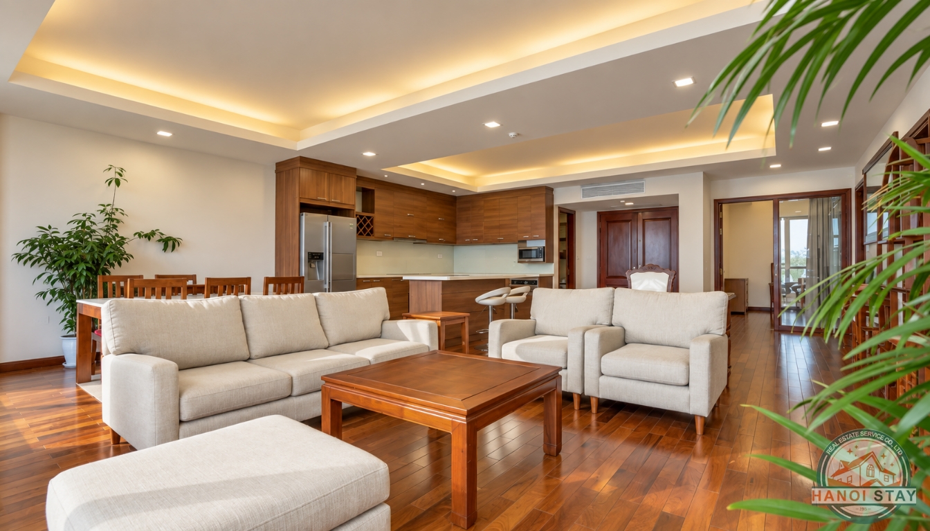 Stunning 2 Bedroom Lake View Apartment on Xuan Dieu Street, Tay Ho, Hanoi 1