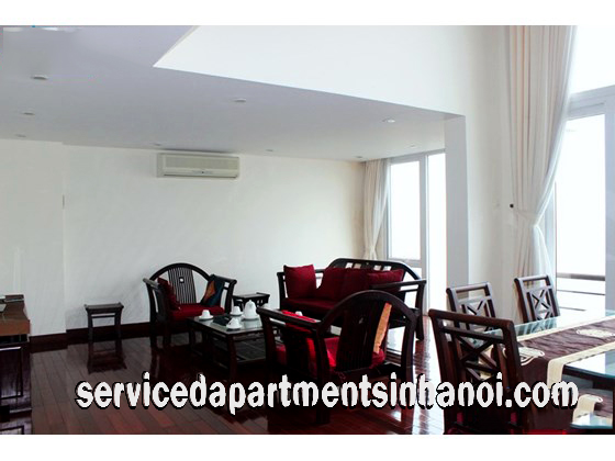 Stunning Duplex Two Bedroom Apartment for rent in Thuy Khue, Tay Ho, Beautiful Lakeview 1