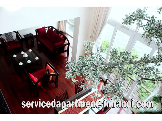 Stunning Duplex Two Bedroom Apartment for rent in Thuy Khue, Tay Ho, Beautiful Lakeview 2