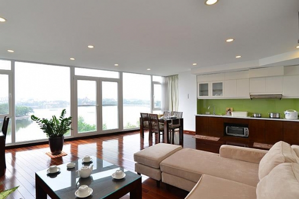 Stunning Lake View 2BR Apartment for Rent in Truc Bach, Ba Dinh