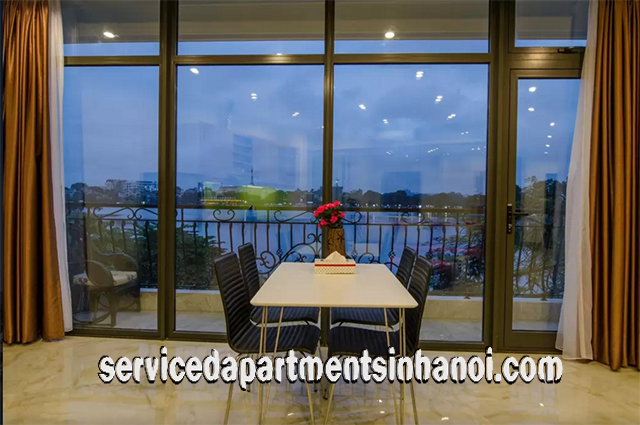 Stunning Lake View One Bedroom Apartment Rental in Truc Bach Area, Ba Dinh 2