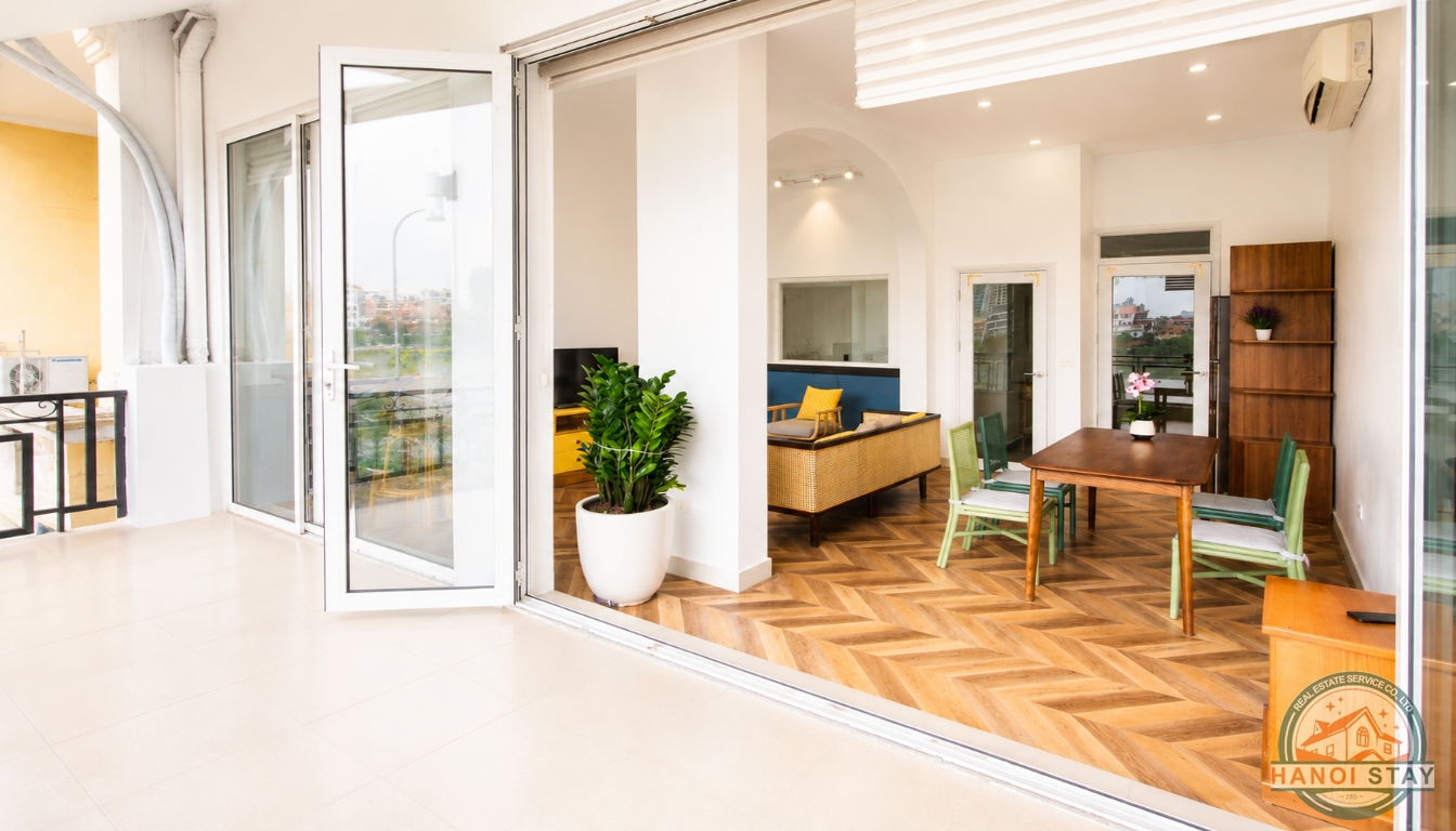 Stunning LAKE VIEW Two Bedroom Property Rental TU HOA AREA, TAY HO, BIG BALCONY 7