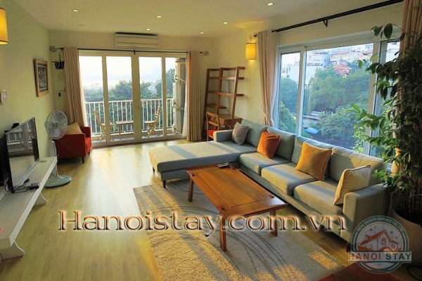 Stunning Three Bedroom Apartment Rental in To Ngoc Van str, Tay Ho 1