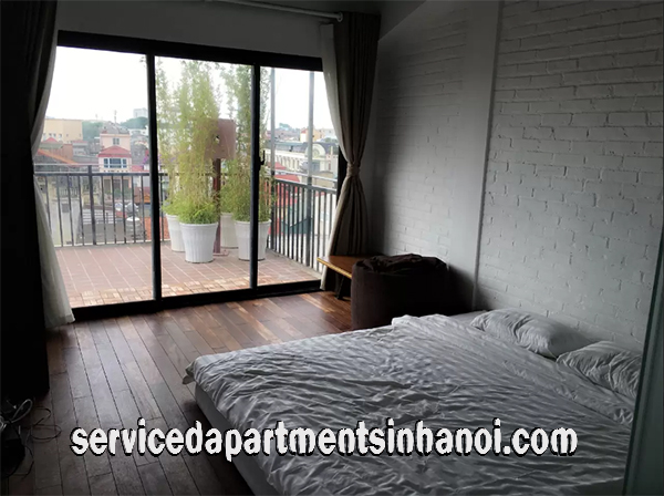 Stylish One Bedroom Apartment with Big Balcony Rental in Hanoi Old Quarter, Hoan Kiem 1