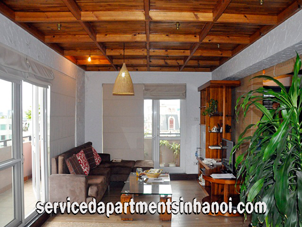 Stylish Two Bedroom Apartment for rent in Yen Phu Area, Tay Ho, Very nice view 1