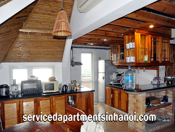 Stylish Two Bedroom Apartment for rent in Yen Phu Area, Tay Ho, Very nice view 2