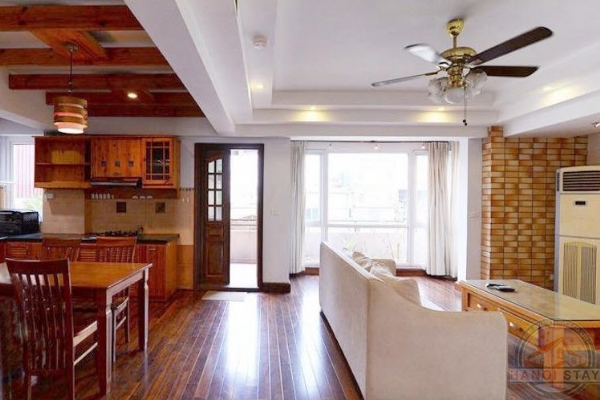Stylish Two Bedroom Apartment Rental in Yen Phu Area, Tay Ho, Nice Balcony with Beautiful View 2