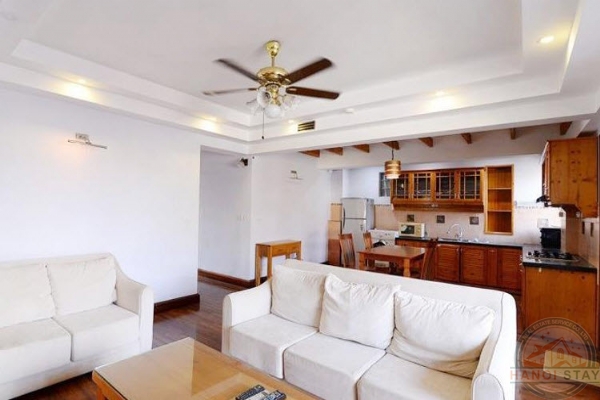 Stylish Two Bedroom Apartment Rental in Yen Phu Area, Tay Ho, Nice Balcony with Beautiful View 3