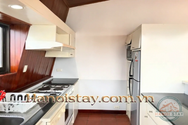 Stylist Three apartment Rental in Truc Bach area, Big Building, Lakeview 8