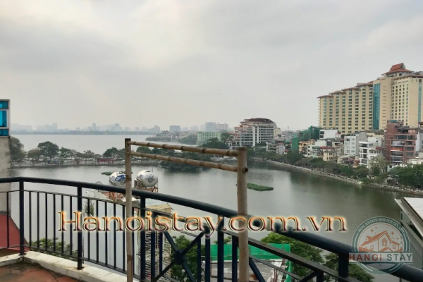 Stylist Three apartment Rental in Truc Bach area, Big Building, Lakeview 12