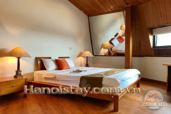 Stylist Three apartment Rental in Truc Bach area, Big Building, Lakeview 13