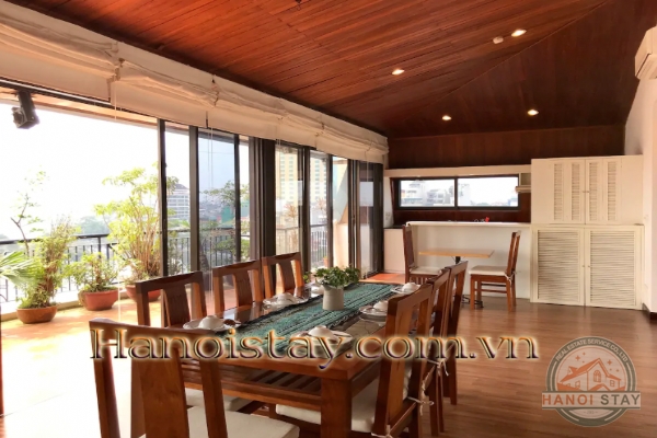 Stylist Three apartment Rental in Truc Bach area, Big Building, Lakeview 20