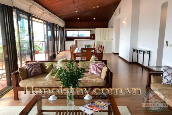 Stylist Three apartment Rental in Truc Bach area, Big Building, Lakeview 21