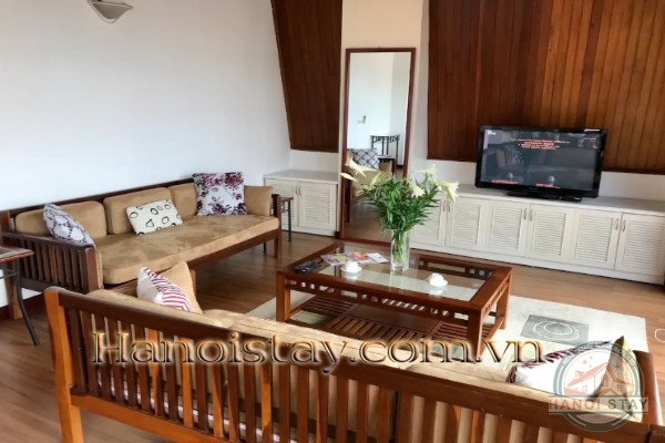 Stylist Three apartment Rental in Truc Bach area, Big Building, Lakeview 22