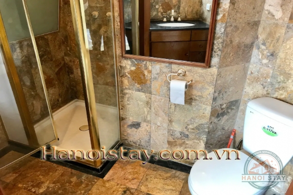 Stylist Three apartment Rental in Truc Bach area, Big Building, Lakeview 23