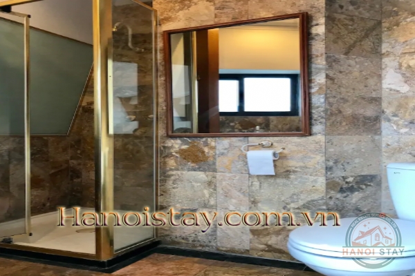 Stylist Three apartment Rental in Truc Bach area, Big Building, Lakeview 25