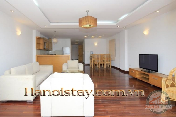 Super Bright & Spacious Two Bedroom Property For Rent in Truc Bach Area, Ba Dinh, Big Balcony 4