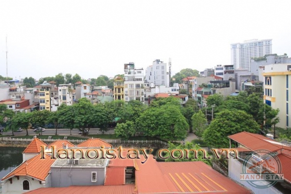 Super Bright & Spacious Two Bedroom Property For Rent in Truc Bach Area, Ba Dinh, Big Balcony 6