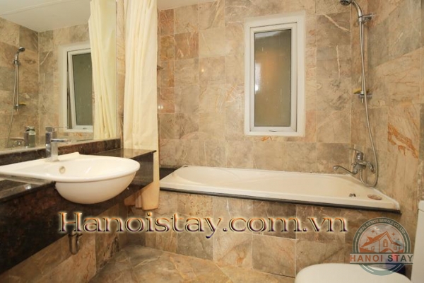 Super Bright & Spacious Two Bedroom Property For Rent in Truc Bach Area, Ba Dinh, Big Balcony 18