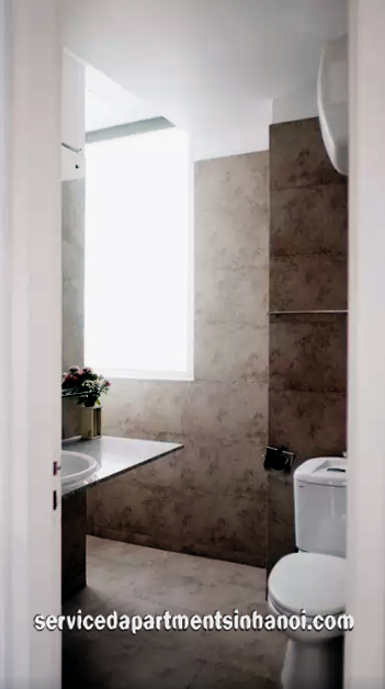 Super Bright Two Bedroom Duplex Apartment Rental in Truc Bach Area, Ba Dinh 1