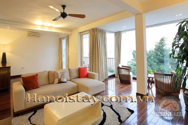 Super hot Lake Front 2 bedroom serviced apartment Rental in Quang Khanh street, Center of West Lake 3