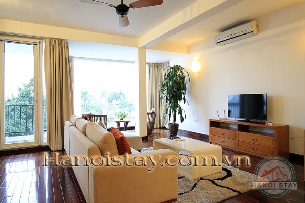 Super hot Lake Front 2 bedroom serviced apartment Rental in Quang Khanh street, Center of West Lake 1