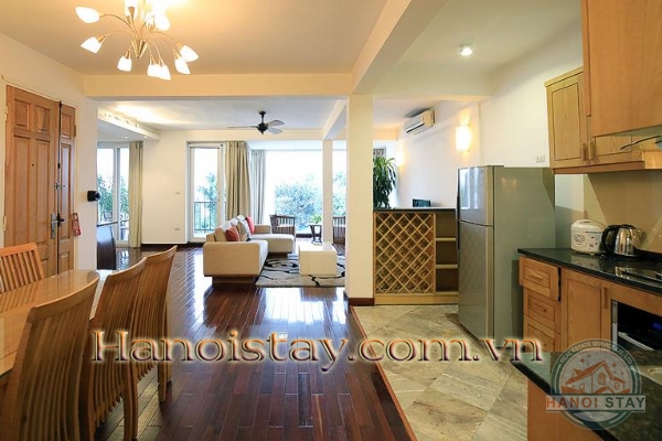 Super hot Lake Front 2 bedroom serviced apartment Rental in Quang Khanh street, Center of West Lake 2
