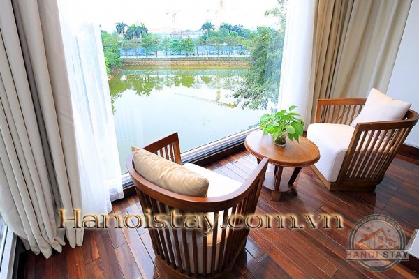 Super hot Lake Front 2 bedroom serviced apartment Rental in Quang Khanh street, Center of West Lake 16