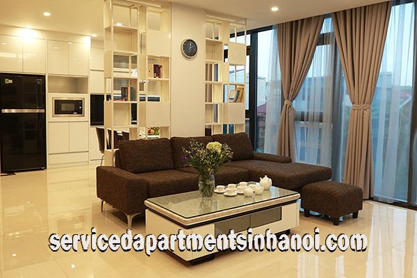 Three bedroom apartment modern design for rent in Tay Ho 2