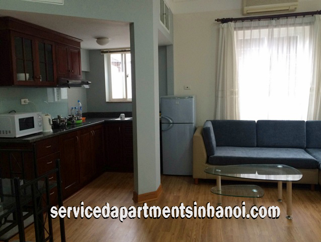 Tranquil One Bedroom Apartment Rental in Tran Hung Dao street, Hoan Kiem 1