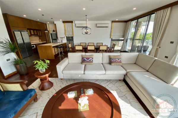 Tranquility and Space: 4-BR Apartment for Rent in Xom Chua, Tay Ho, with Nice Views 3